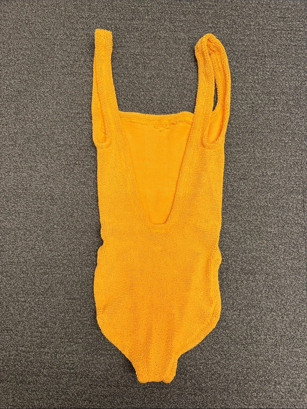 Hunza G One Piece Swimsuit in Orange - Picture 5 of 11